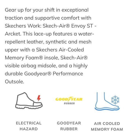 Skechers Arcket Steel Toe Work Shoe Mens Size 13 - Picture 3 of 11